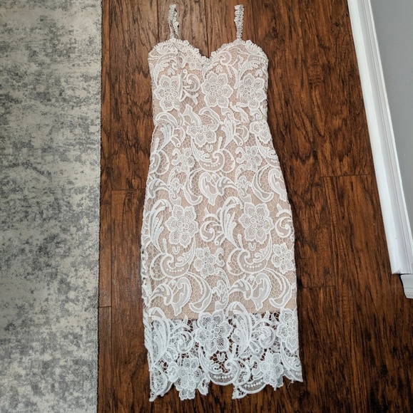 Goodnight Macaroon White Lace Dress - Picture 3 of 6